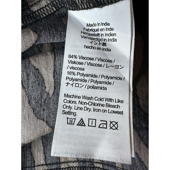 MADEWELL V-Neck Mini Dress Abstract Animal Print True Black SIZE‎ 00 NWT - Picture 7 of 11